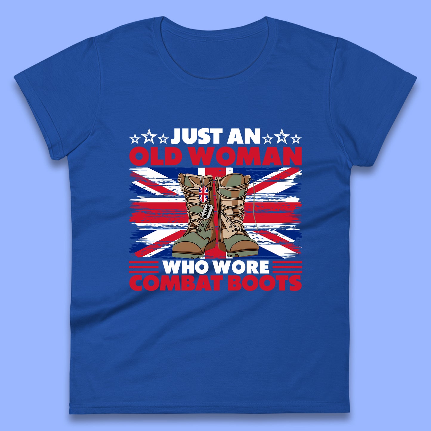 Personalised Just An Old Woman T-Shirt