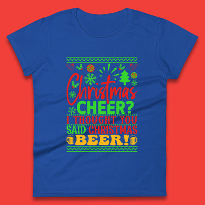 christmas cheer womens t shirt