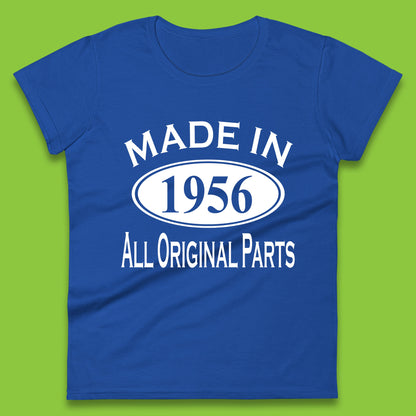 Made In 1956 All Original Parts Vintage Retro 67th Birthday Funny 67 Years Old Birthday Gift Womens Tee Top