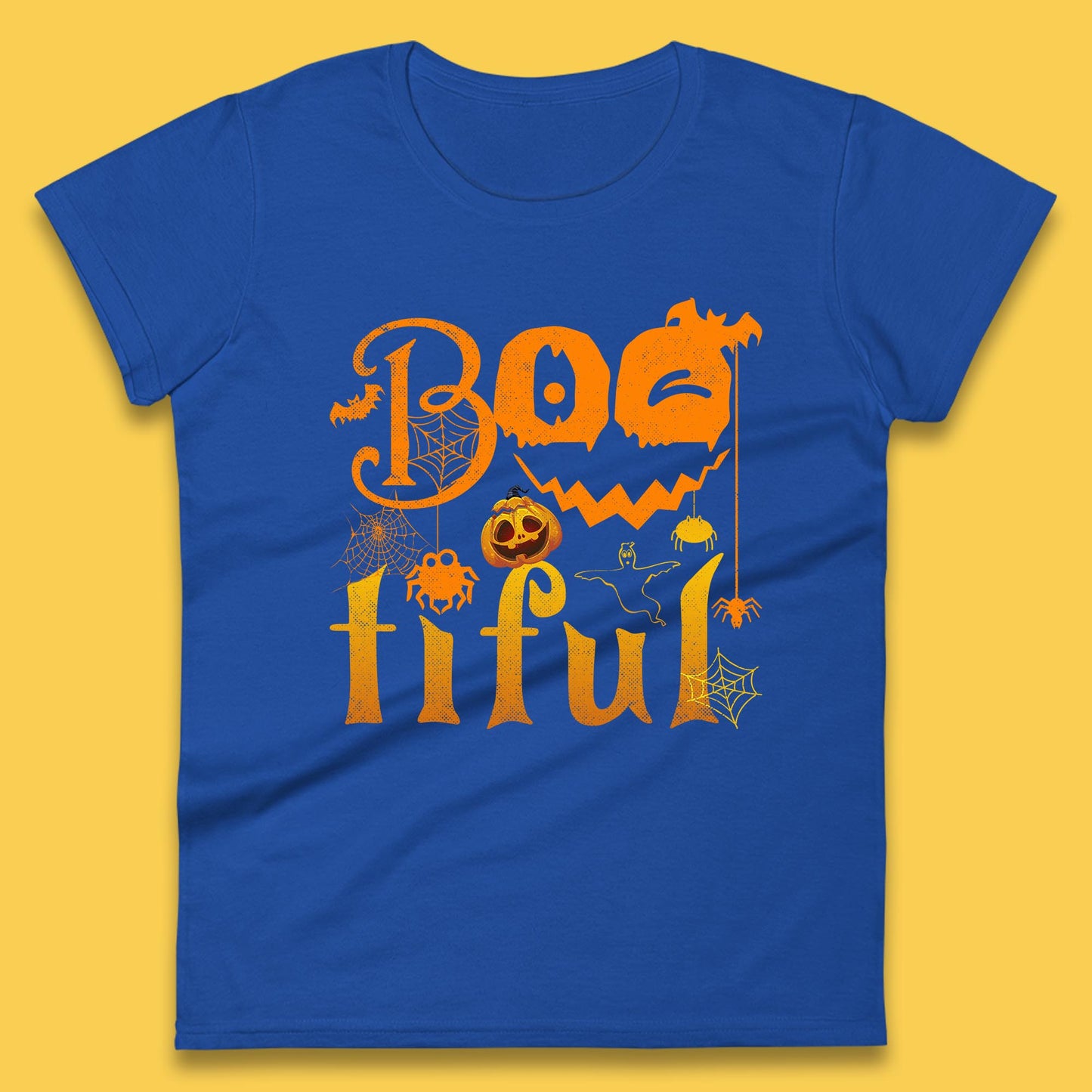 Bootiful Halloween Ghost Funny Boo Ghost Scary Spooky Season Womens Tee Top