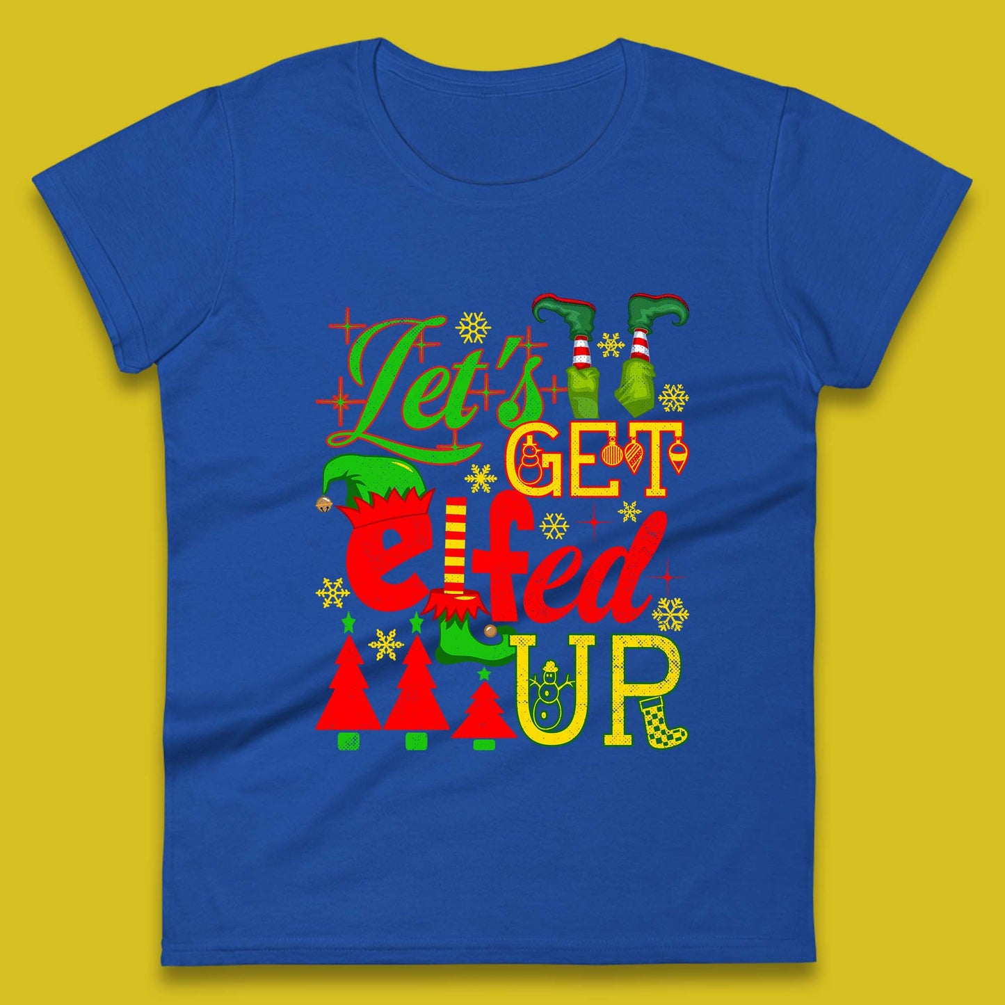 christmas elf womens t shirt