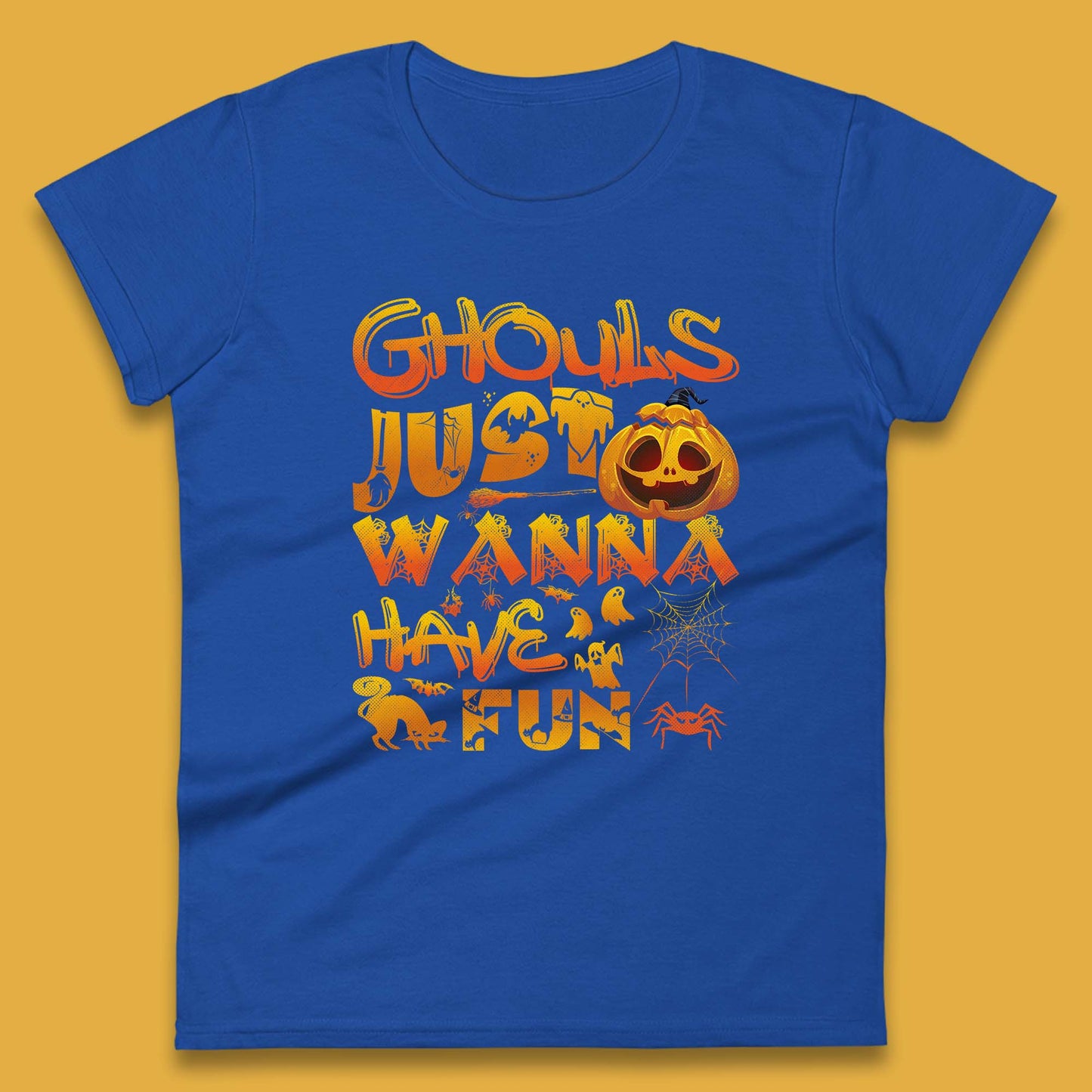 Ghouls Just Wanna Have Fun Halloween Disco Ghost Ghouls Night Out Spooky Season Womens Tee Top