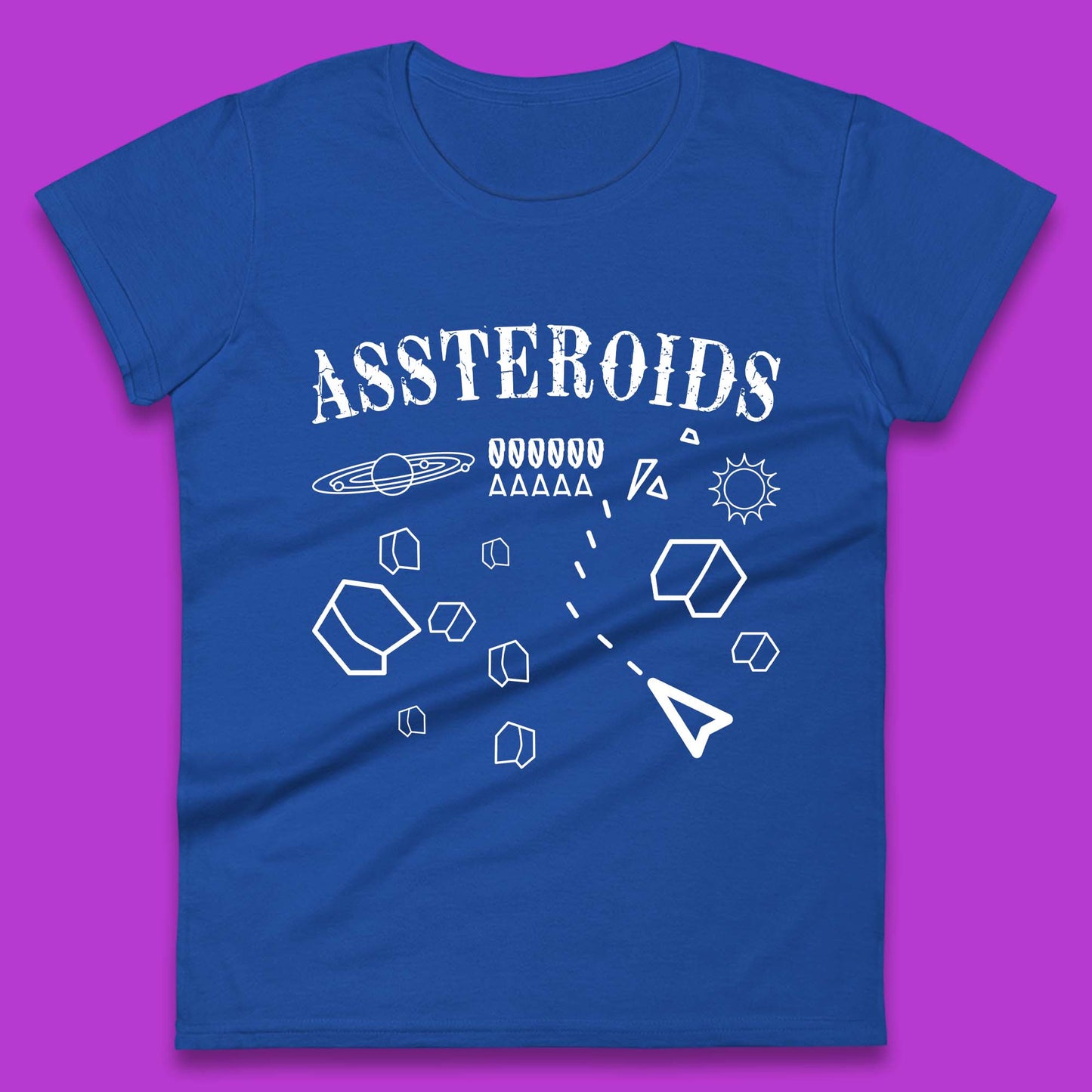Assteroids Video Game Womens T-Shirt