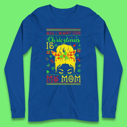 mom christmas long sleeve t shirt