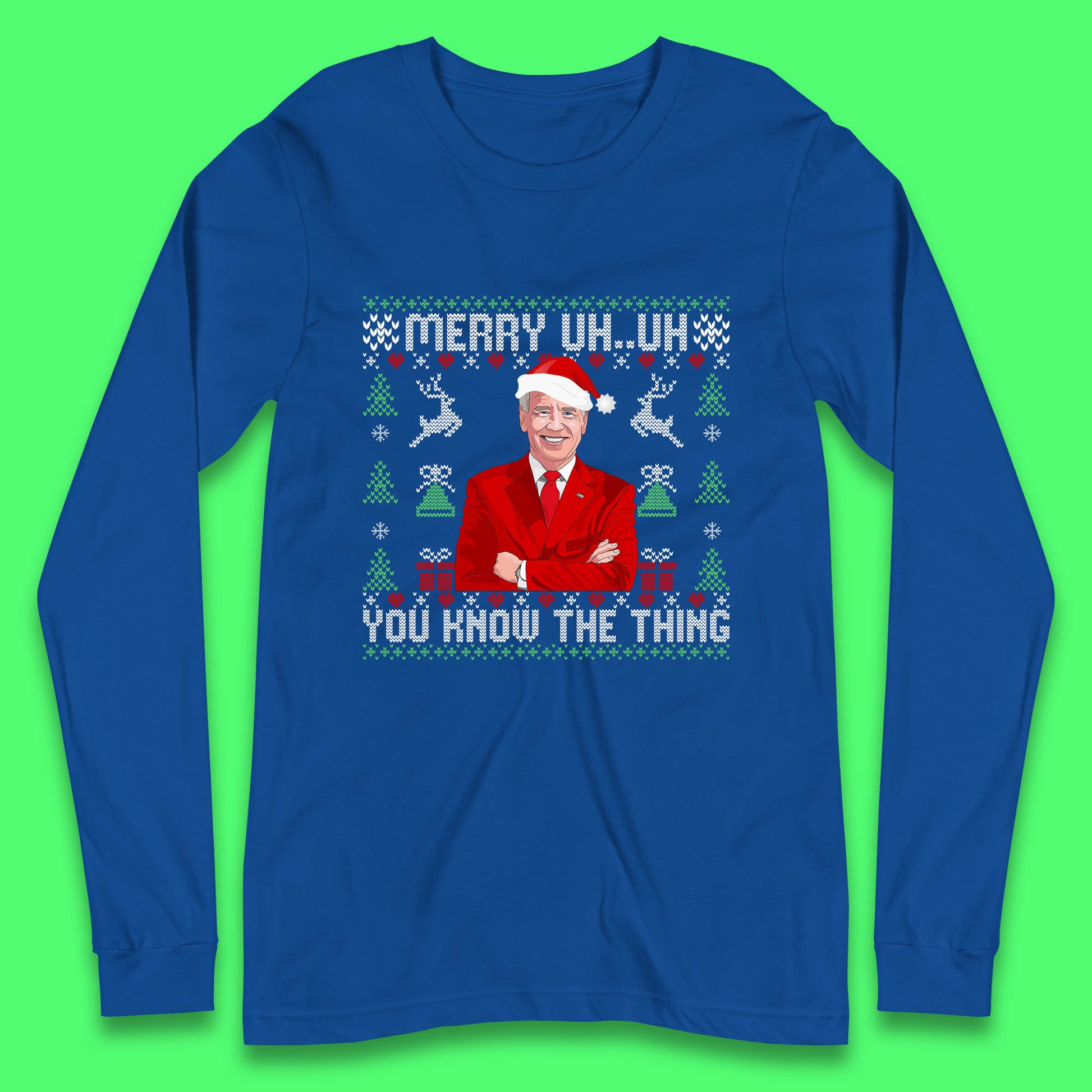 christmas joe biden long sleeve t shirt
