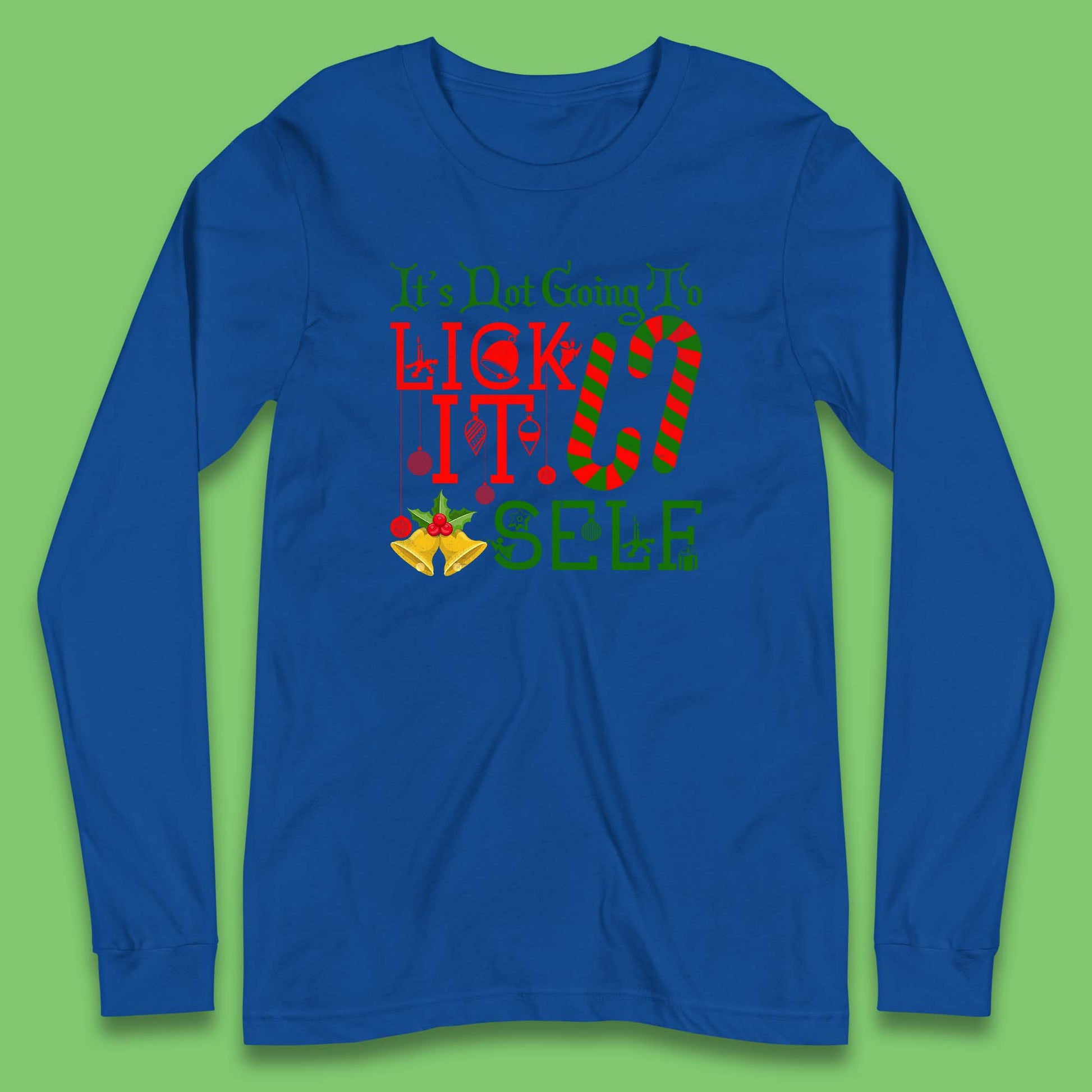 funny christmas candy cane long sleeve t shirt