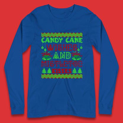 candy cane christmas long sleeve t shirt
