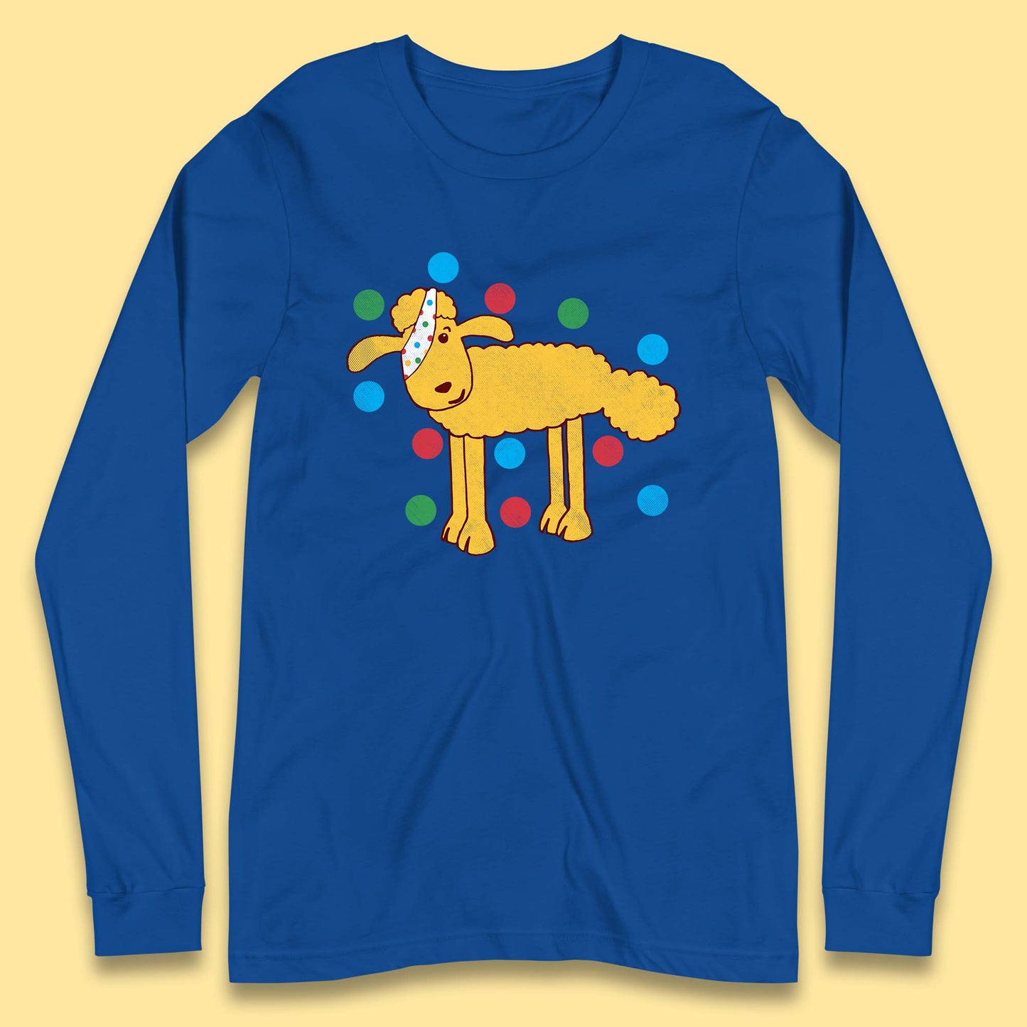 Spotty Pudsey Sheep Children In Need Dotty Spot Charity Raising Pudsey Sheep Long Sleeve T Shirt