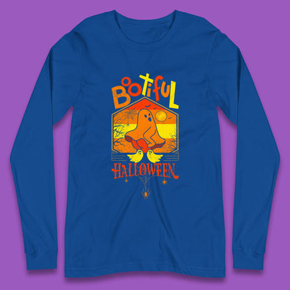 Bootiful Halloween Funny Ghost Big Butt Thick Halloween Ghost Booty Funny Humor Offensive Long Sleeve T Shirt