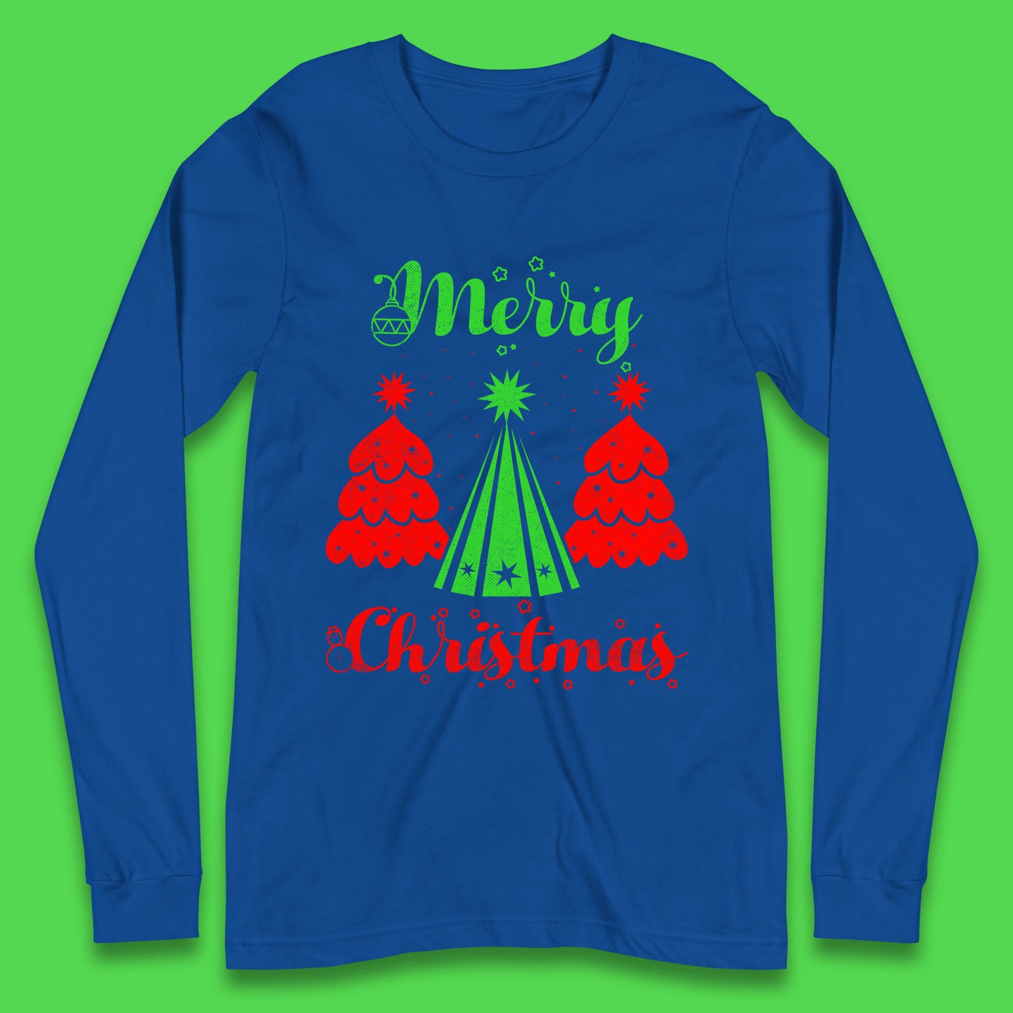 merry christmas tree long sleeve t shirt