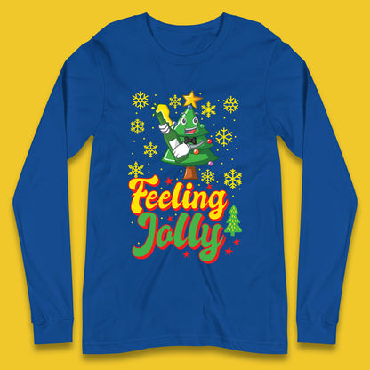 feeling jolly christmas beer long sleeve t shirt