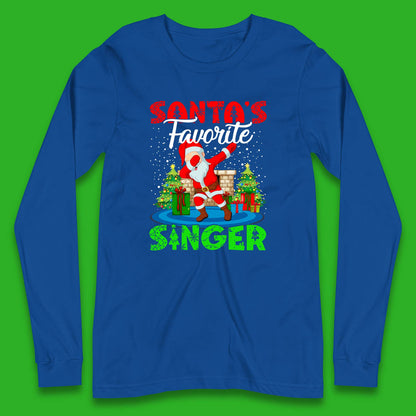 christmas dabbing santa long sleeve t shirt