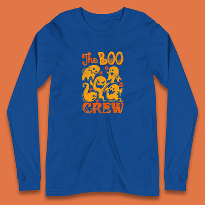 The Boo Crew Halloween Horror Scary Boo Ghost Squad Spooky Vibes Long Sleeve T Shirt