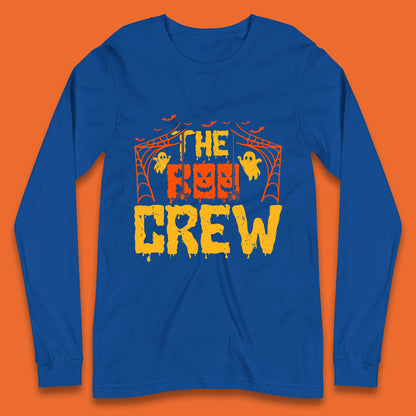 The Boo Crew Halloween Horror Spooky Boo Squad Matching Halloween Costume Long Sleeve T Shirt