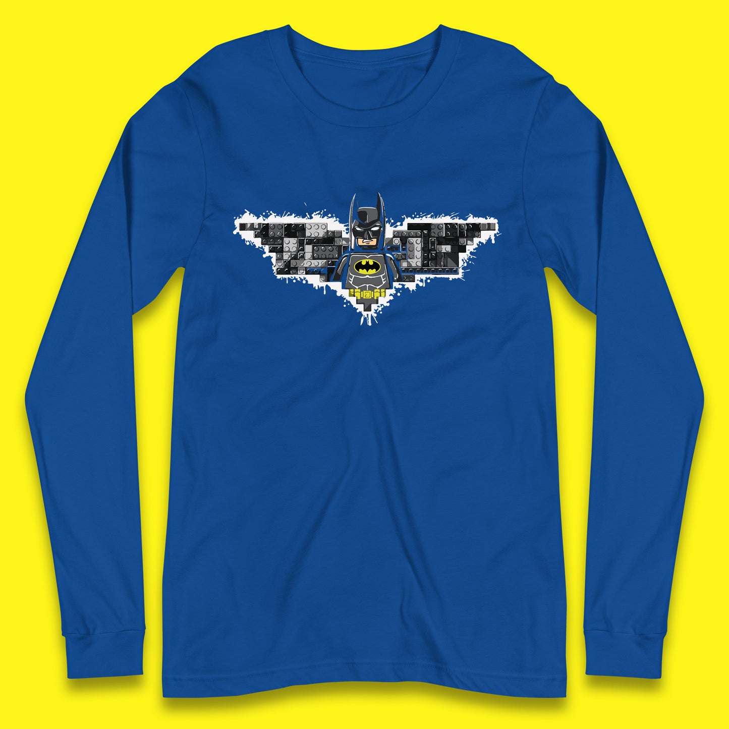 The Lego Batman Movie Superhero Building Bricks Block DC Comics Batman Master Builder Comic Book Character Long Sleeve T Shirt