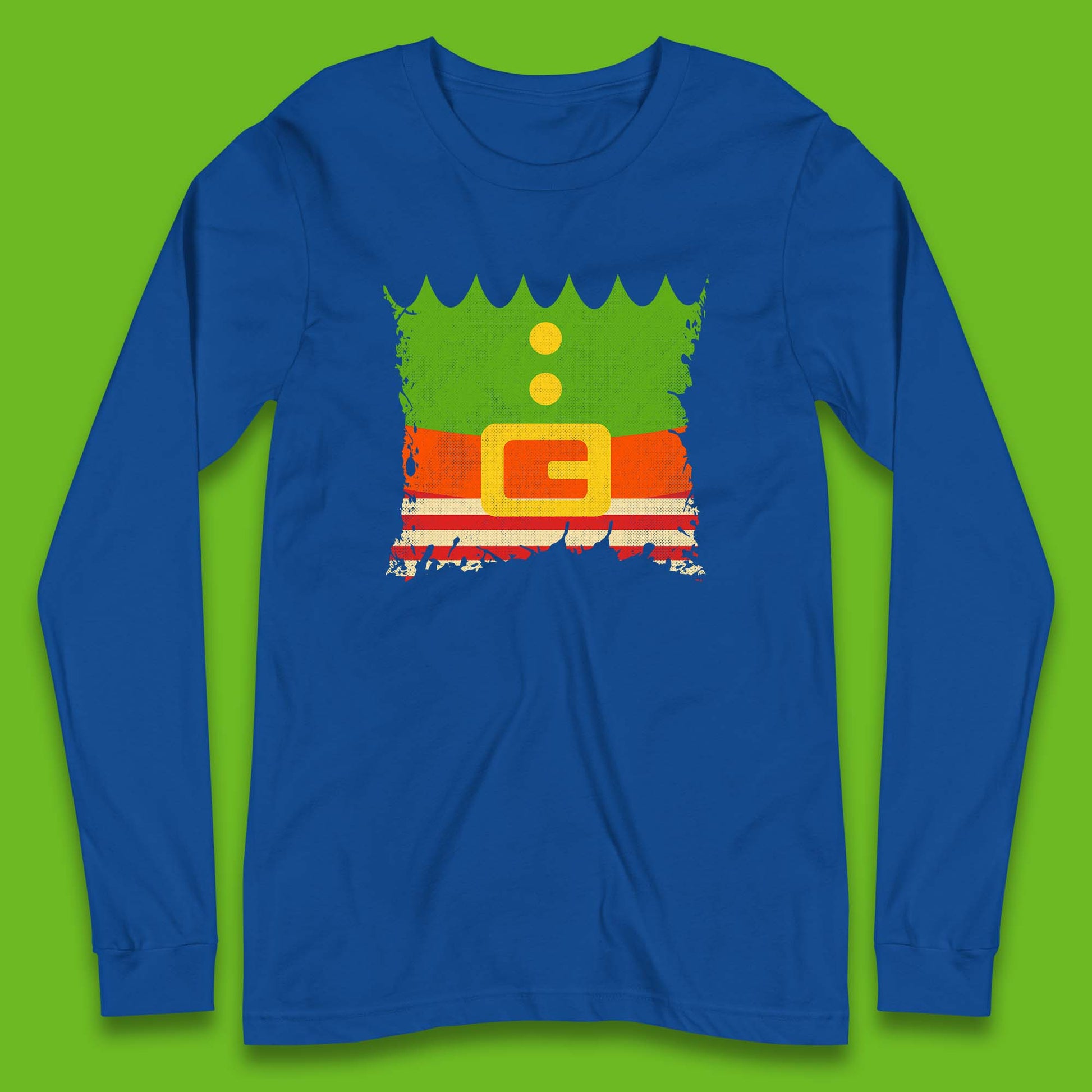 christmas santa claus dress long sleeve t shirt