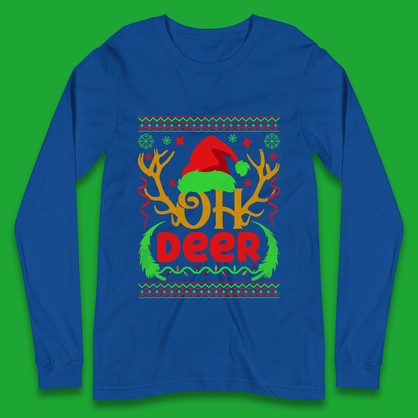 deer antlers christmas long sleeve t shirt