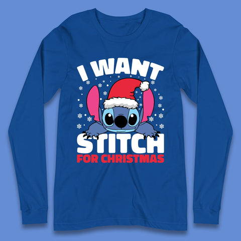 I Want Sticth For Christmas Long Sleeve T-Shirt