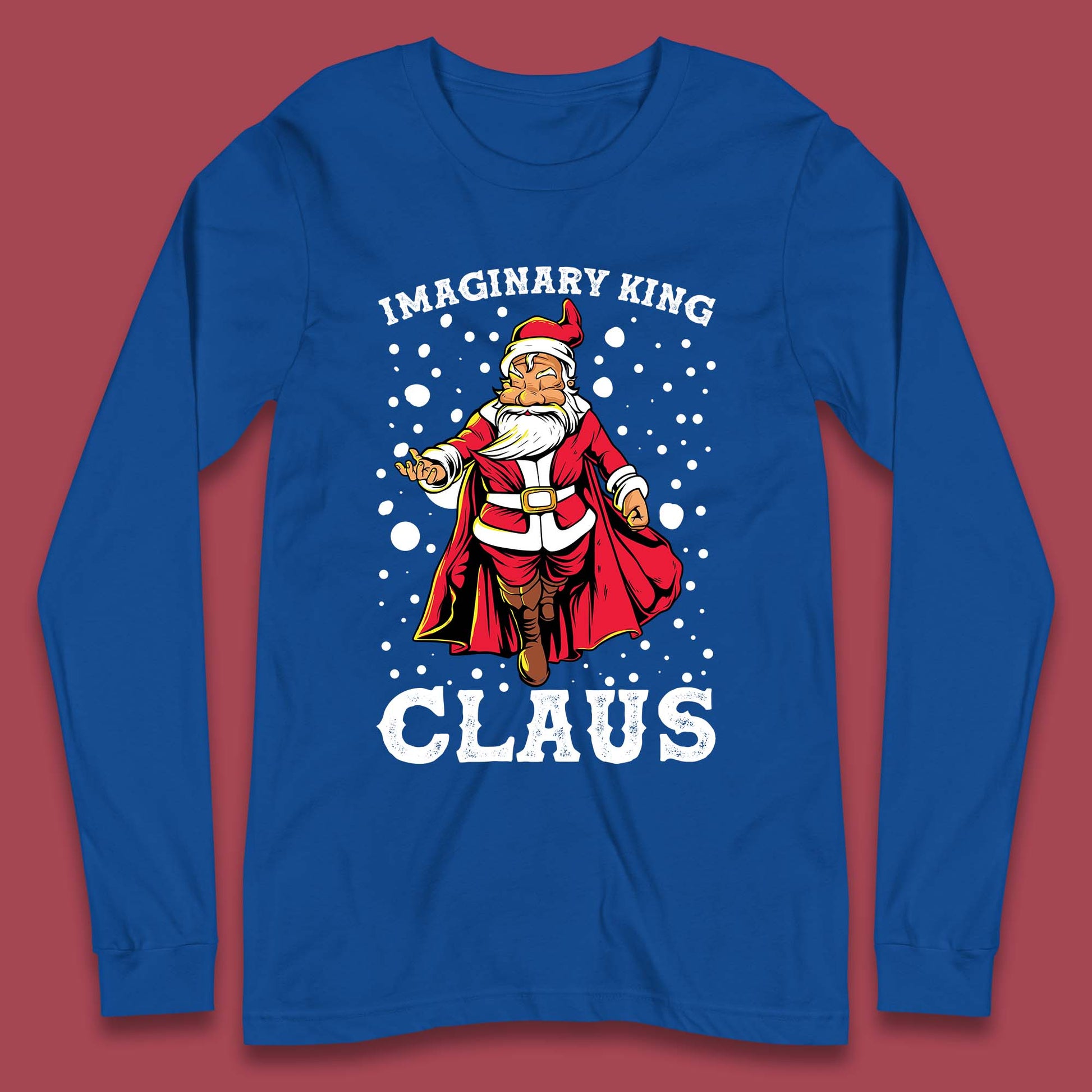 imaginary king santa christmas long sleeve t shirt