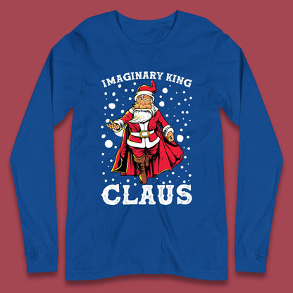 imaginary king santa christmas long sleeve t shirt