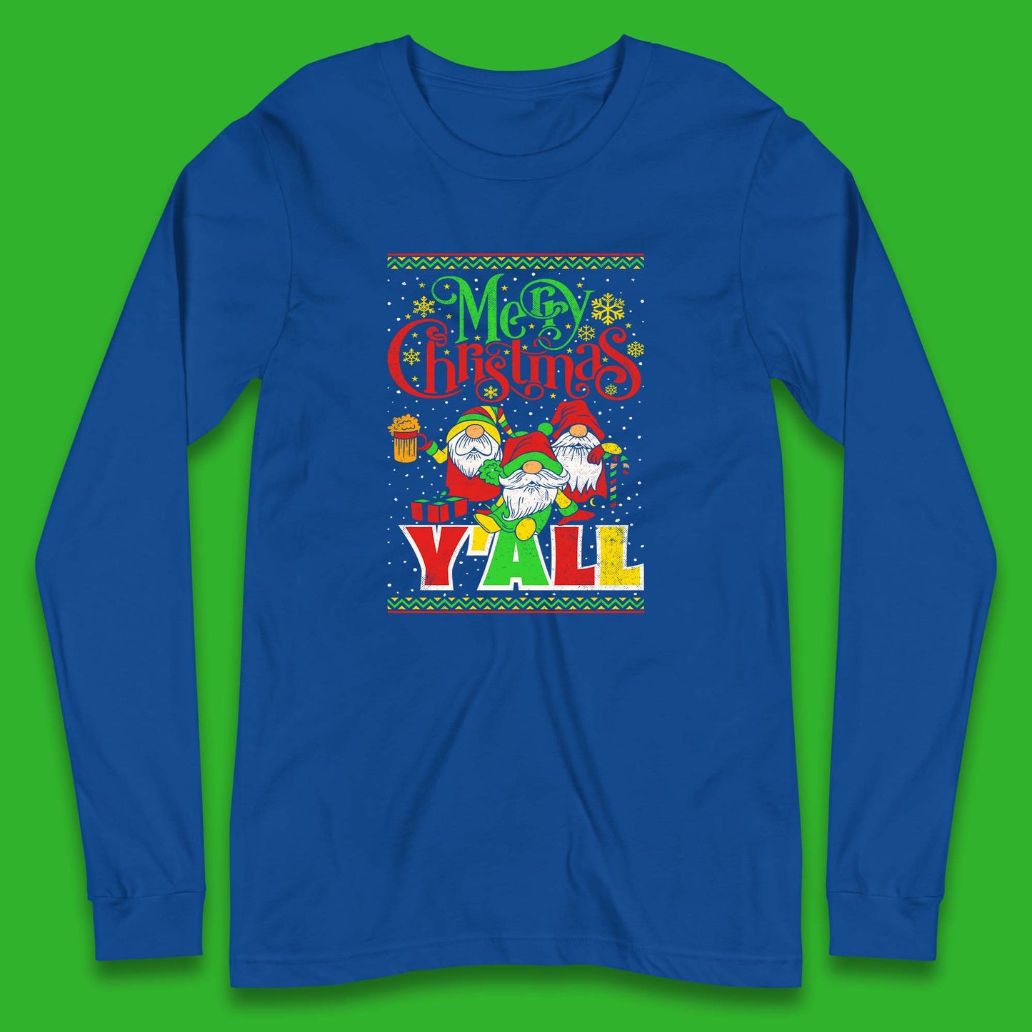 gnomes christmas long sleeve t shirt