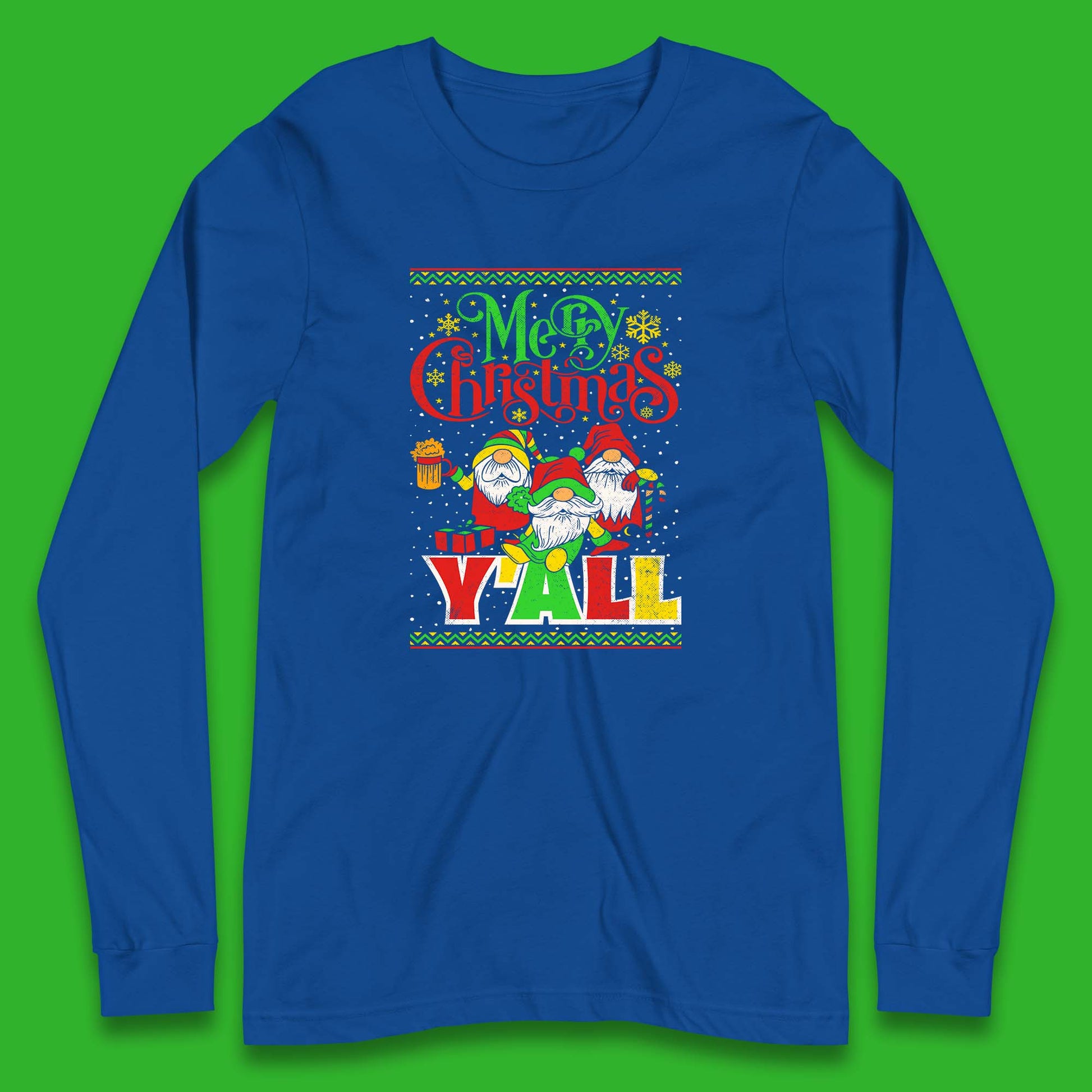gnomes christmas long sleeve t shirt