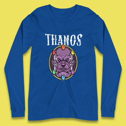 Thanos Avengers Infinity Stones Thanos Comic Book Supervillain Fictional Characters Infinity Gauntlet Marvel Villian Long Sleeve T Shirt