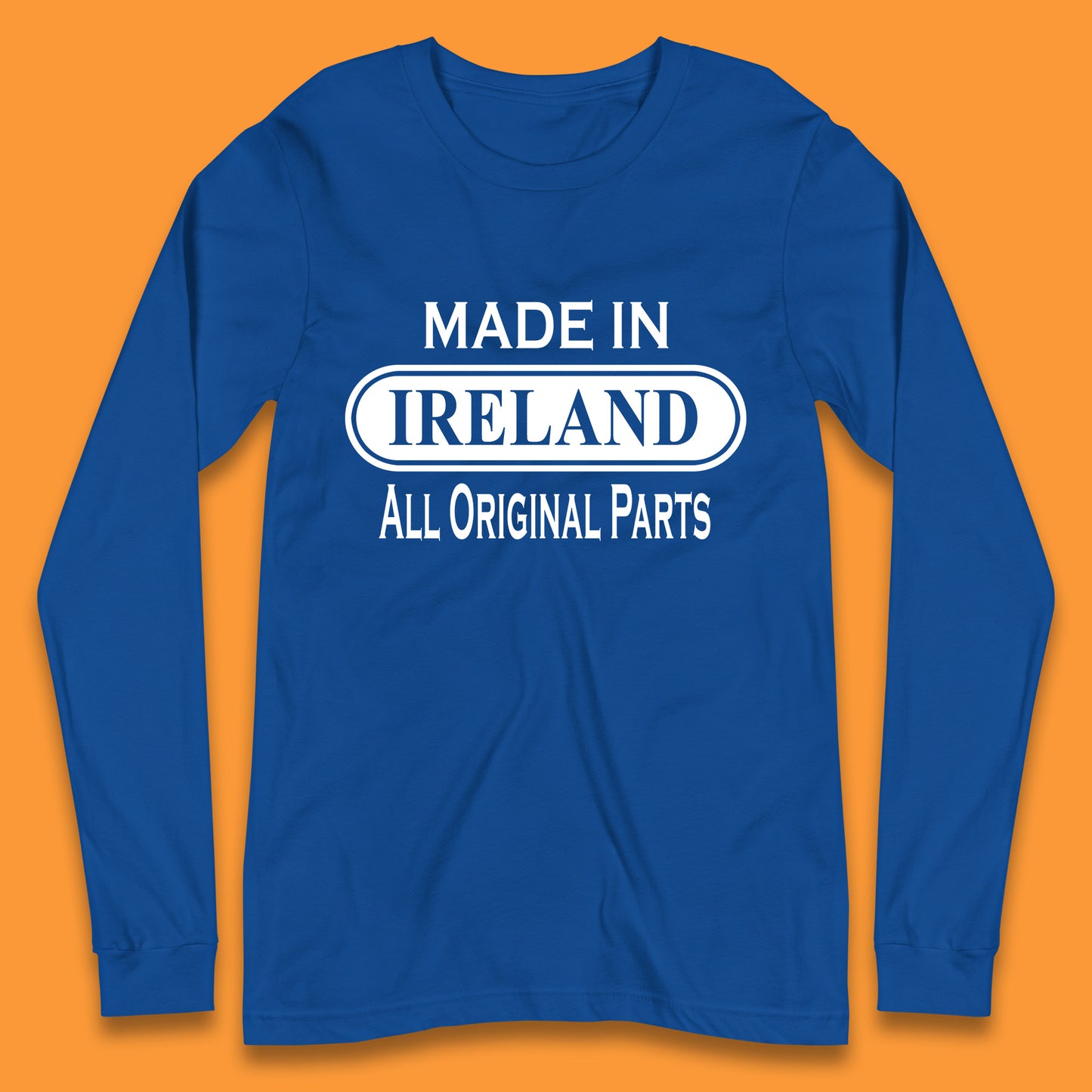 Made In Ireland All Original Parts Vintage Retro Birthday Country In Europe Gift Long Sleeve T Shirt