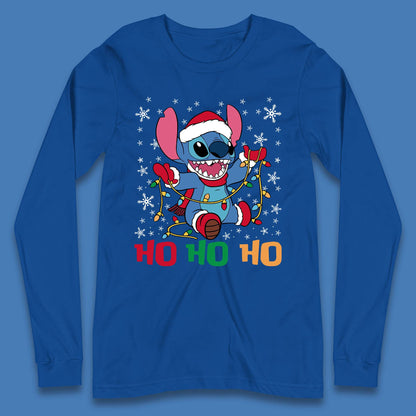 Happy Santa Stitch Christmas Long Sleeve T-Shirt