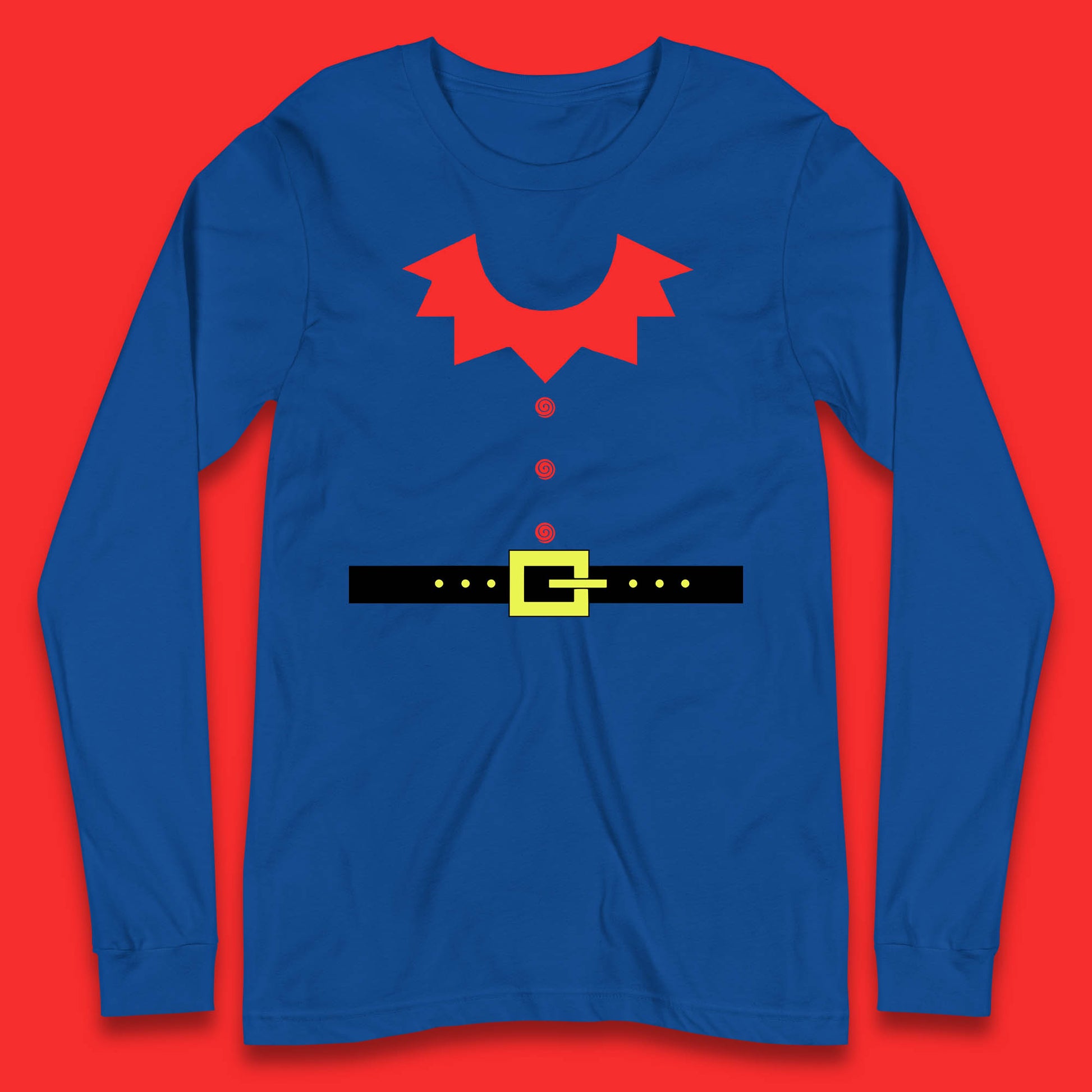 christmas elf costume long sleeve t shirt
