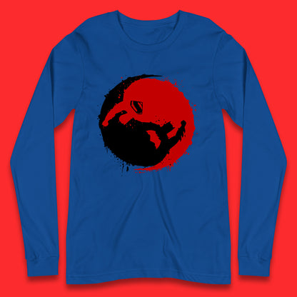 Dc Comics American Superheros Superman And Batman Fictional Movie Character Anime Yin Yang Spoof Long Sleeve T Shirt