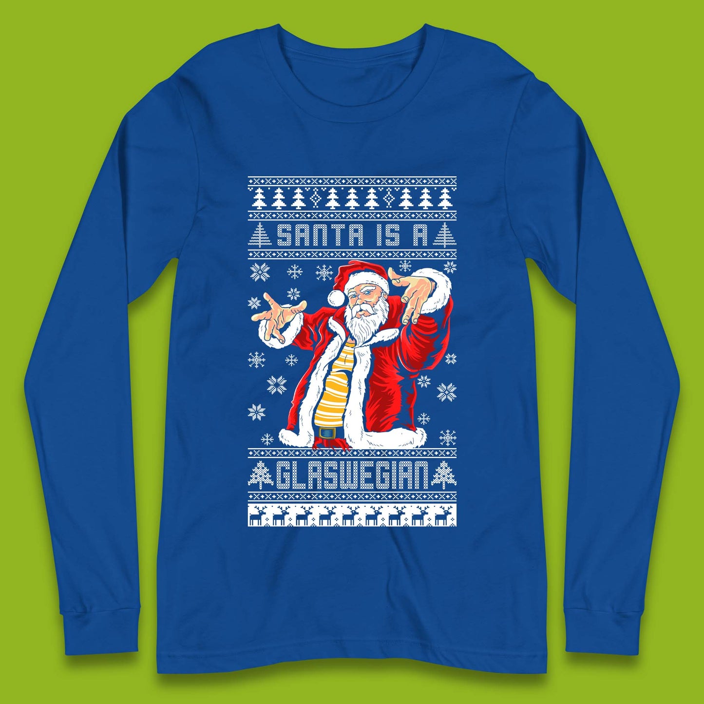 Santa Is A Glaswegian Christmas Long Sleeve T-Shirt