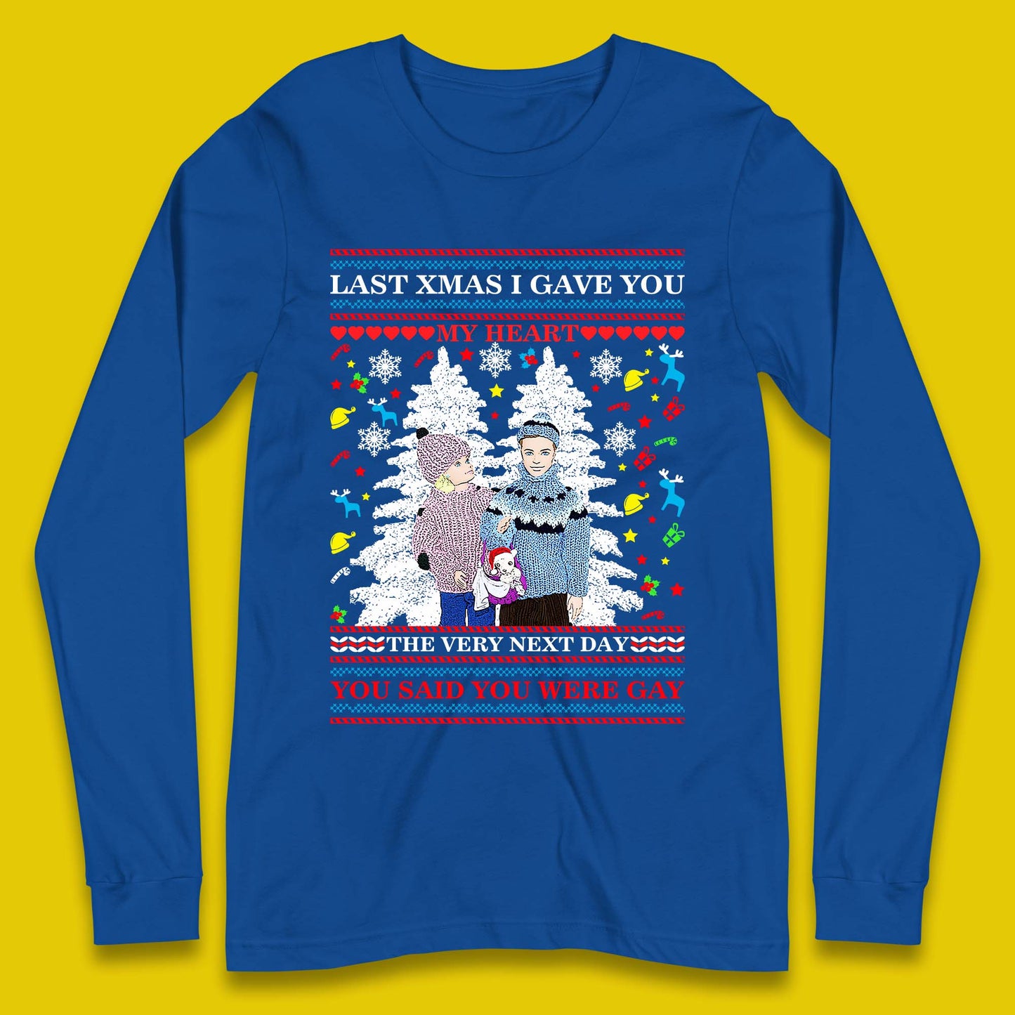 gay christmas long sleeve t-shirt