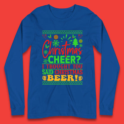 christmas cheer long sleeve t shirt