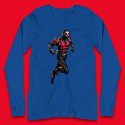 Ant Man and The Wasp Marvel Comics American Superhero Ant Man In Action Ant-Man Costume Avengers Movie Long Sleeve T Shirt