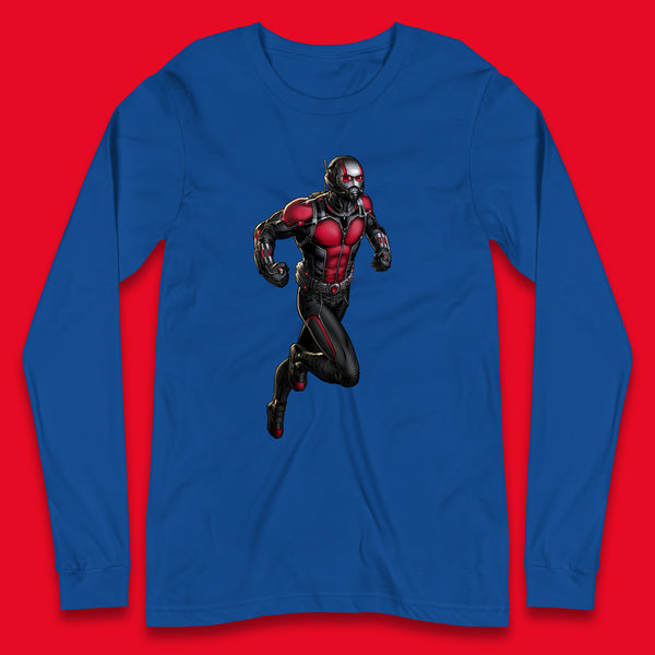 Ant Man and The Wasp Marvel Comics American Superhero Ant Man In Action Ant-Man Costume Avengers Movie Long Sleeve T Shirt