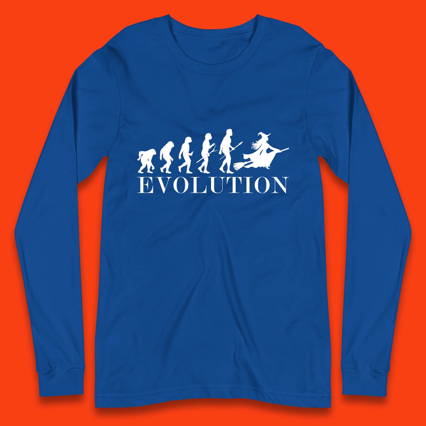 Witch Evolution Halloween Scary Spooky Witch Costume Long Sleeve T Shirt