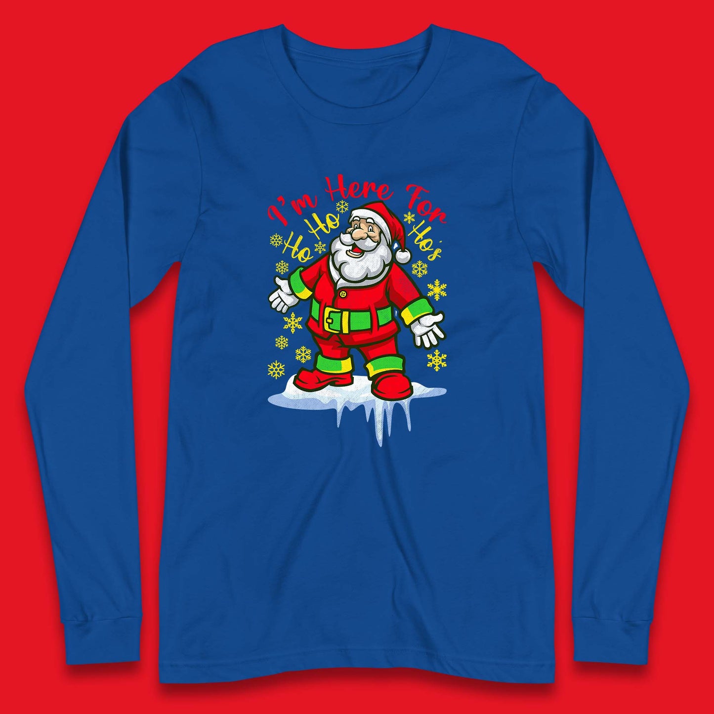 santa claus christmas long sleeve t shirt
