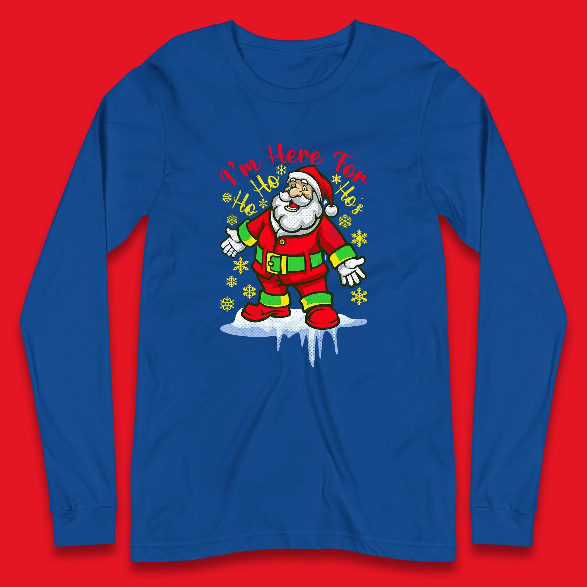 santa claus christmas long sleeve t shirt