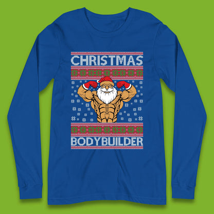 Ugly Christmas Bodybuilder Long Sleeve T-Shirt