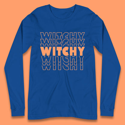 Witchy Halloween Witches Spooky Witch Vibes Witchy Aesthetic Halloween Party Long Sleeve T Shirt