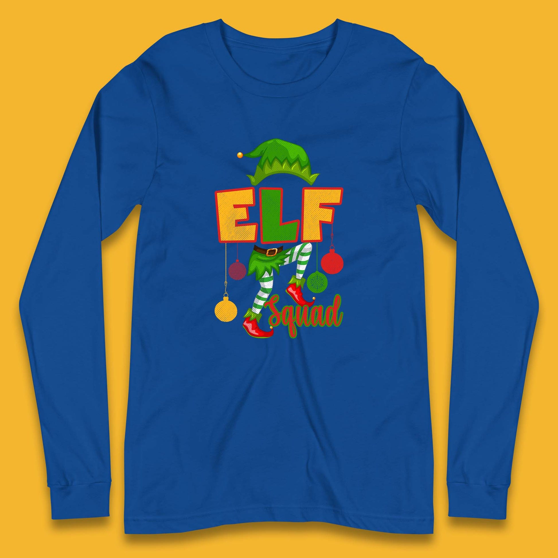 elf squad christmas long sleeve t shirt