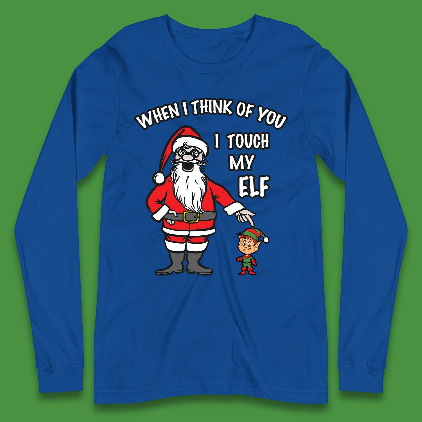 Cheeky Rude Funny Christmas Long Sleeve T-Shirt