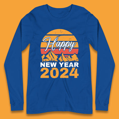 Happy New Year 2024 Camping Camping Long Sleeve T-Shirt