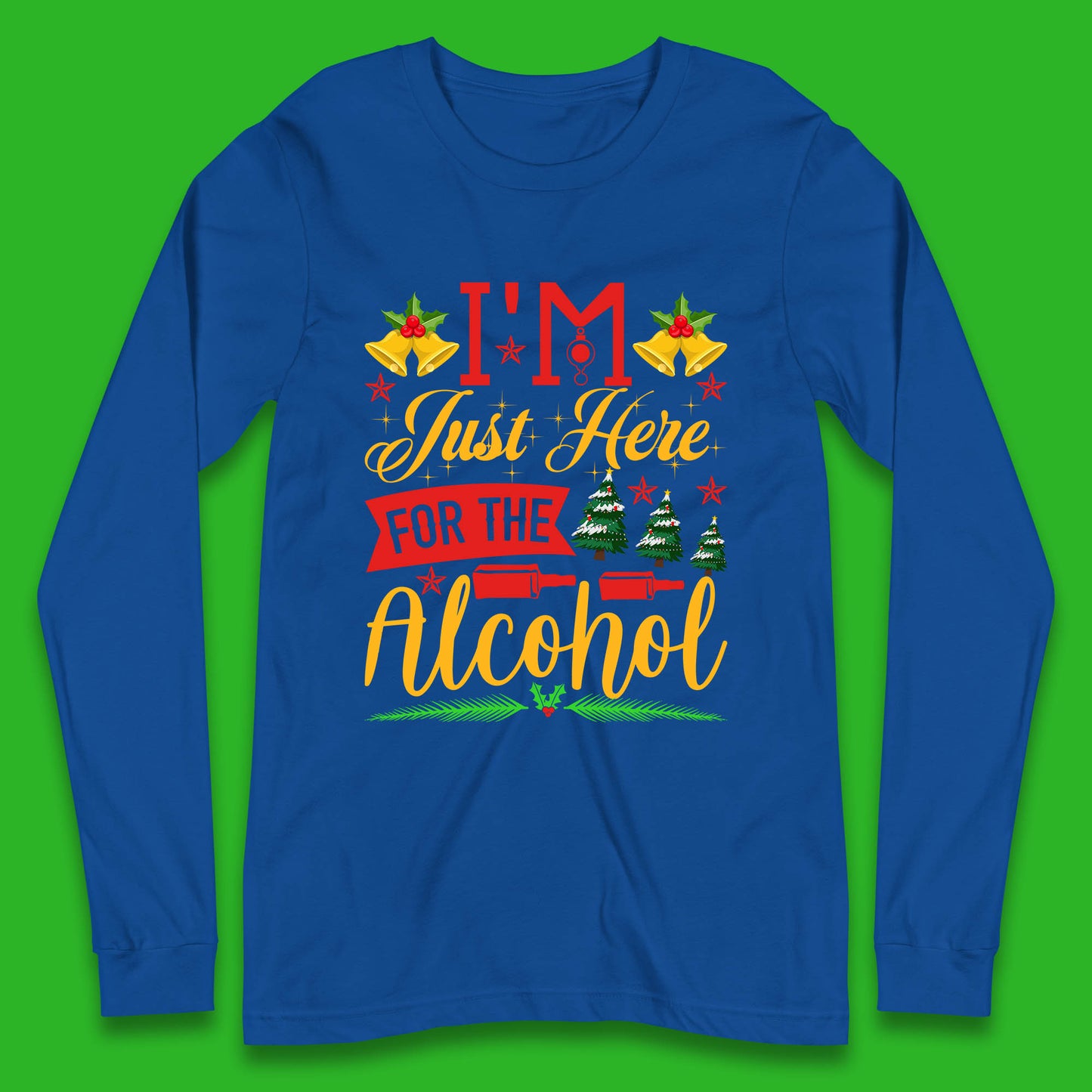 christmas drinking party long sleeve t shirt