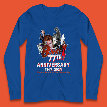 Bowie 77th Anniversary Long Sleeve T-Shirt