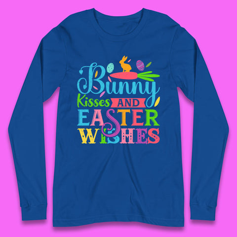 Bunny Kisses And Easter Wishes Long Sleeve T-Shirt