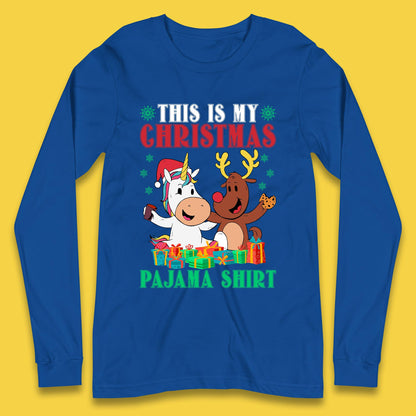 christmas unicorn reindeer t shirt