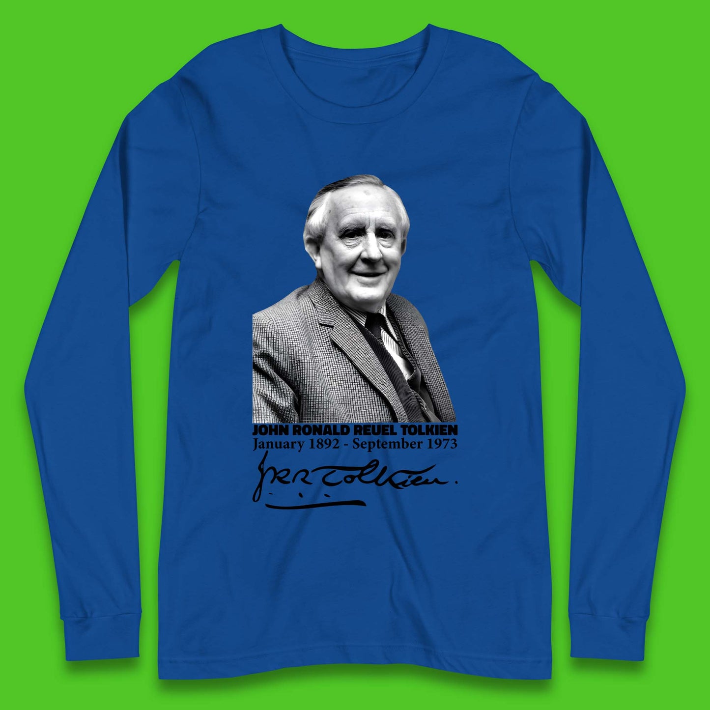 John Ronald Reuel Tolkien Signature Long Sleeve T-Shirt