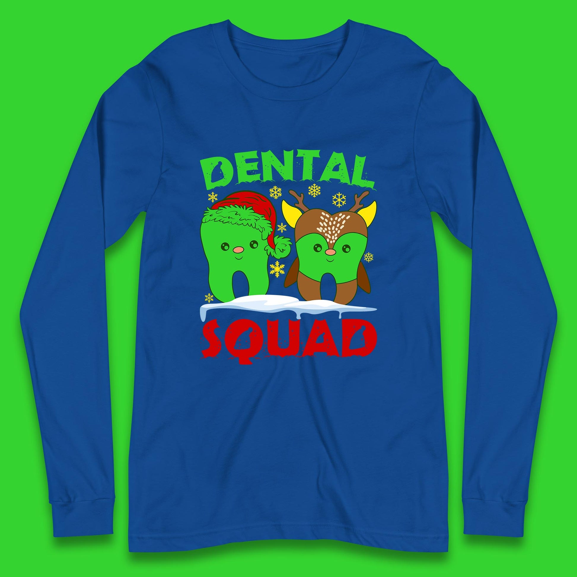 christmas dental squad long sleeve t shirt